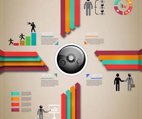 Backgrounds with Infographics 4 vector