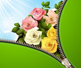 Backgrounds with Roses 2 design vector