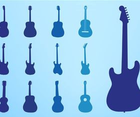 Guitar Silhouettes art vector