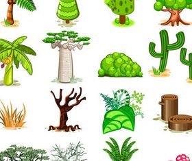 Various Trees vector