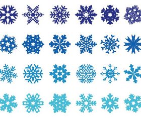 Snowflakes Pack vector graphic
