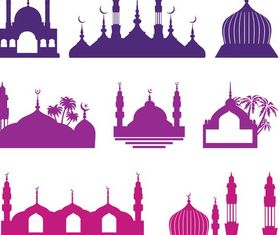 Islamic Buildings free vectors material
