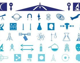 Science Icons art vector