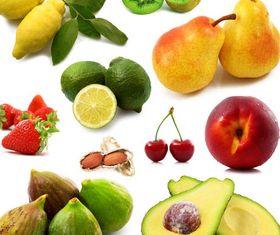 Different Fruit Collage vector graphic