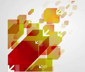 Abstract Arrows Background vector set