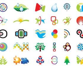 Colorful Logo Template art vector