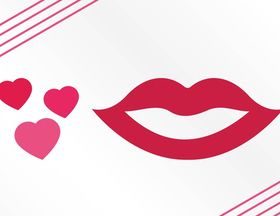 Hearts And Lips Graphics art vectors material