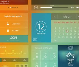 Flat Design Elements 17 vector