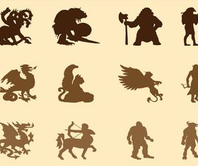 Mythological Creatures Graphics vector