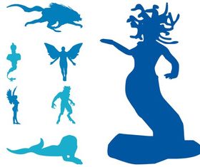 Mythological Creatures art vector graphics