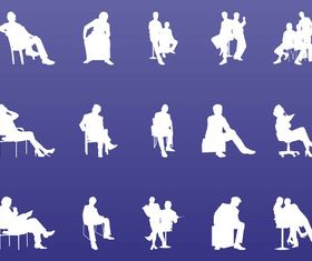Business People Silhouette Graphics vectors