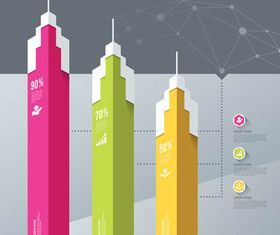 Diagrams Backgrounds 10 set vector