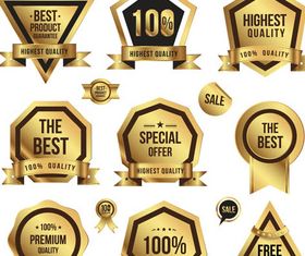 Royal Shopping Labels art vector