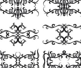 Ornate Swirl Elements 6 design vectors