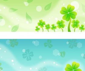 Clover Background Templates art vector