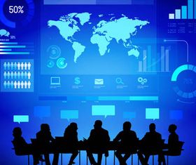 Business People Backgrounds shiny vector