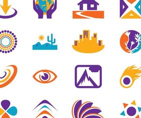 Icons And Logo Templates vectors