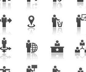 Business Black Icons 2 set vector