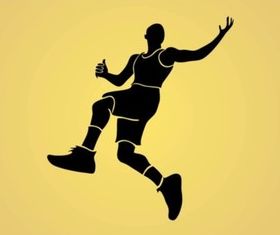 Jumping Man vector graphics