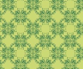 Green Floral Pattern vector