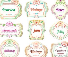 Light Labels graphic vectors graphic