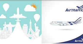 Backgrounds with Aircrafts art vector graphic