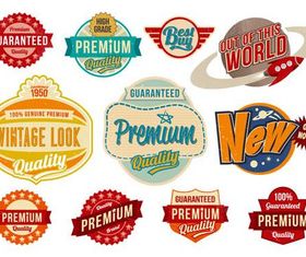 Retro Bright Sale Labels art vectors material