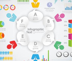 Human Infographics Elements 3 vectors graphic