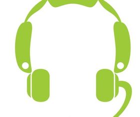 Headset Icon Graphics vector graphics