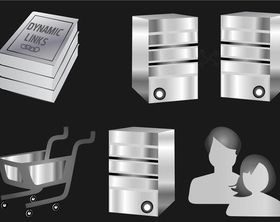 Web And Computers Set creative vector