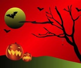 Horror Night design vectors