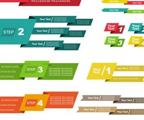 Step Shiny Color Elements vector