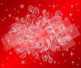Swirling Snowflake design vectors