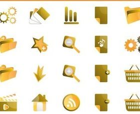 Tech Icons graphic vector