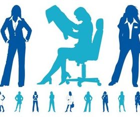 Business women Graphics Illustration vector