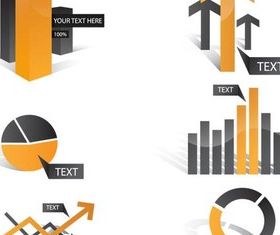 Color Business Diagrams vector