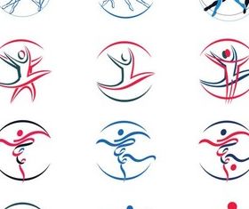 Logo with People 2 vector