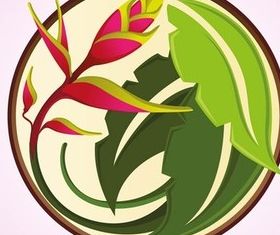 Tropical Flower Icon art vector