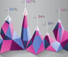 Diagrams Backgrounds 8 vectors