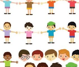 Happy Children creative vector