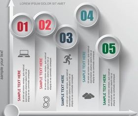 Backgrounds with Infographics 2 vectors