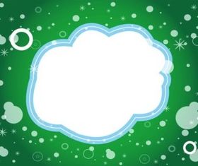 Cloud Frame background vectors graphic