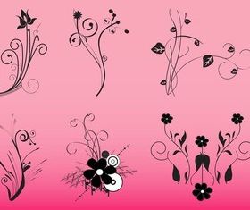 Decorative Flowers Graphics art vectors