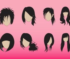 Hairstyles Graphics vector design