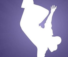 Breakdancer Silhouette art vectors