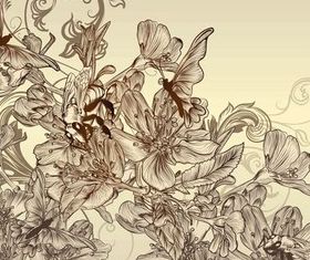 Floral Vintage Backgrounds art vector