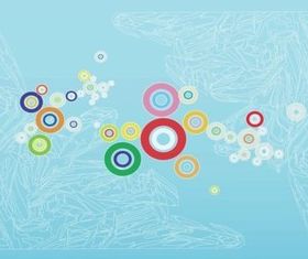 Colorful Circles Background Art vector graphics