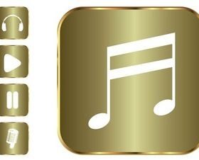 Music And Sound Icons art vector