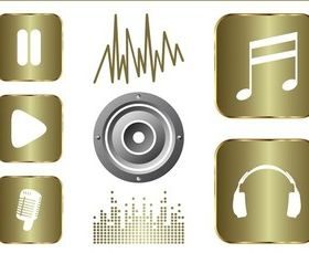 Music And Sound Graphics Set vector