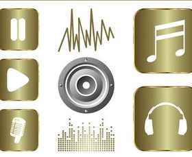 Music And Sound Graphics Set vector